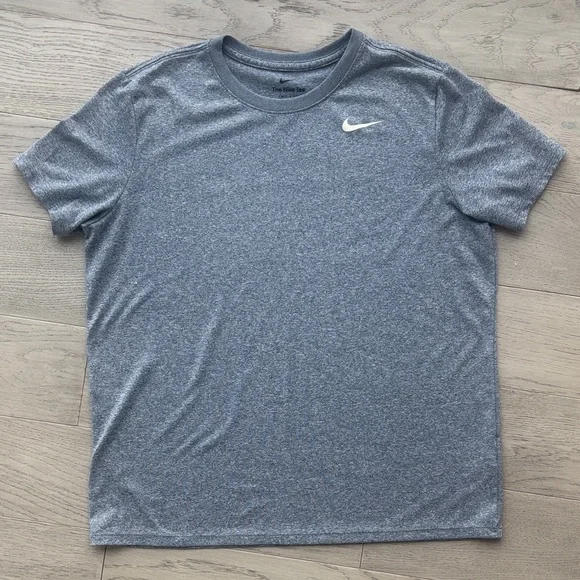 Nike The Nike Tee Dri-Fit Blue Short Sleeve T-shirt Size Large - Picture 2 of 6